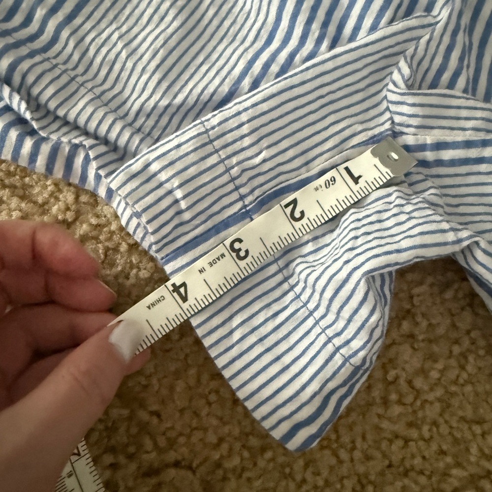 LOFT High Waist Blue Shorts Nautical Style - Picture 6 of 6